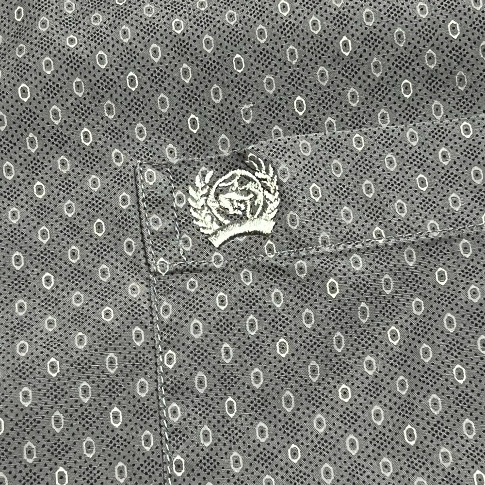 Cinch button down western shirt Men’s XL in grey geometric - Picture 5 of 8